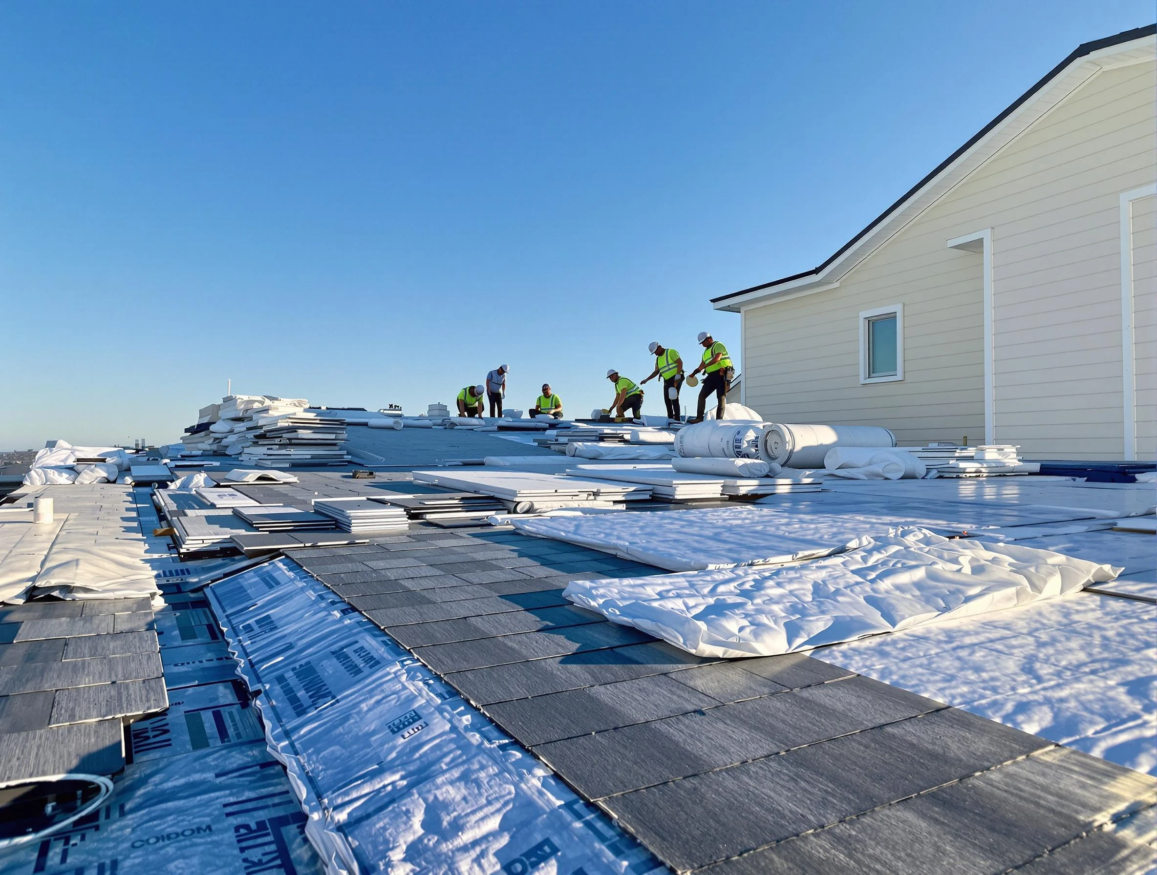 Finished roof installation project by Strongsville Roofing Company in Strongsville, OH